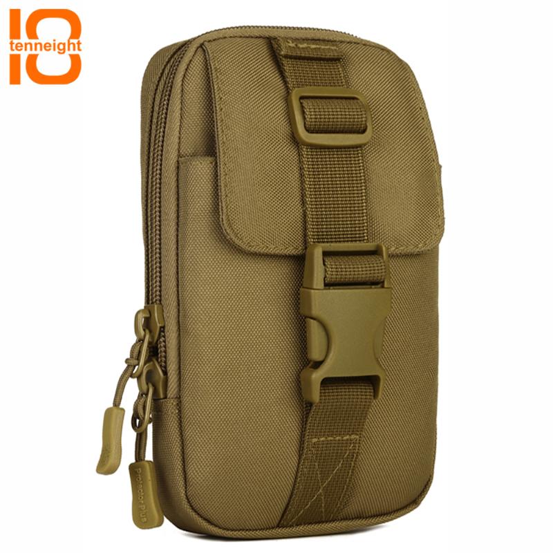 

TENNEIGHT Tactical bag belt pockets MOLLE System accessory bag Outdoor sports bags Fishing Climbing Hiking Messenger 6 inch, Black