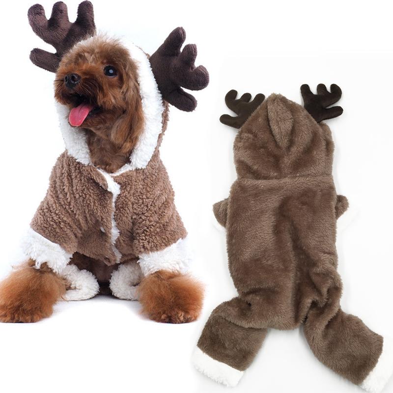 

Pet Dog Christmas Costume Transformed Dress Sheep Elk Jumpsuits Winter Clothes for Puppy Chihuahua Christmas Dog Clothes, As pic