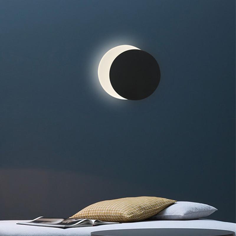 

Art Decor led wall moon lamp Living room Bedroom Kitchen Reading led luminaire Loft Industrial Decor Beside light on the wall