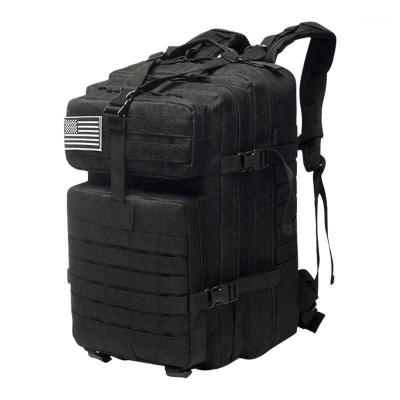 

55L Outdoor Rucksacks 900D Oxford Cloth Large Capacity Backpack Waterproof Tactical Climbing Hunting Camping Hiking Bag1, Black color