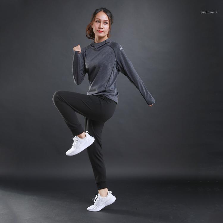 

Autumn thin Women Running T Shirts Gym fitness Long Sleeves sweatshirts Quick Dry Training Breathable Hood Sports Yoga Clothing1, N6803 green
