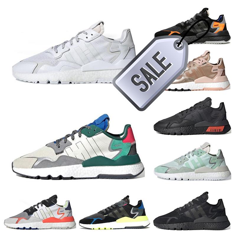 

New Nite Jogger Men Women Running Shoes Triple Black White Green Top Quality Mens Trainers Sports Sneakers Size 36 -45 T