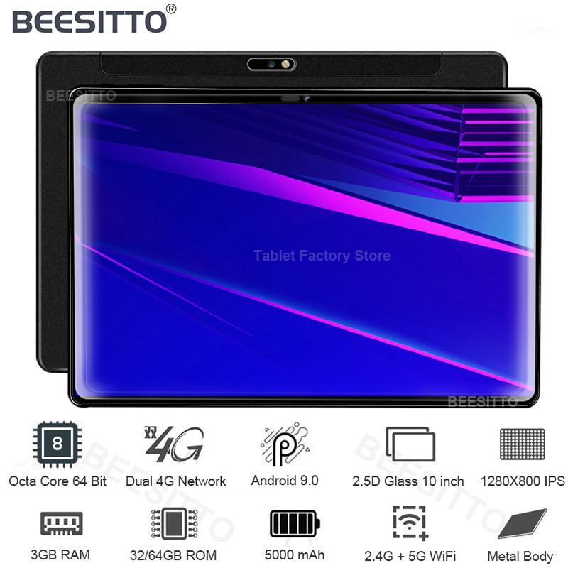 

Fast Shipping 10 inch Tablets Android 9.0 Octa Core 3GB RAM 32/64GB ROM 1280x800 HD screen 2.5D Glass 4G LTE 5G WiFi Tablets Pad1, Black