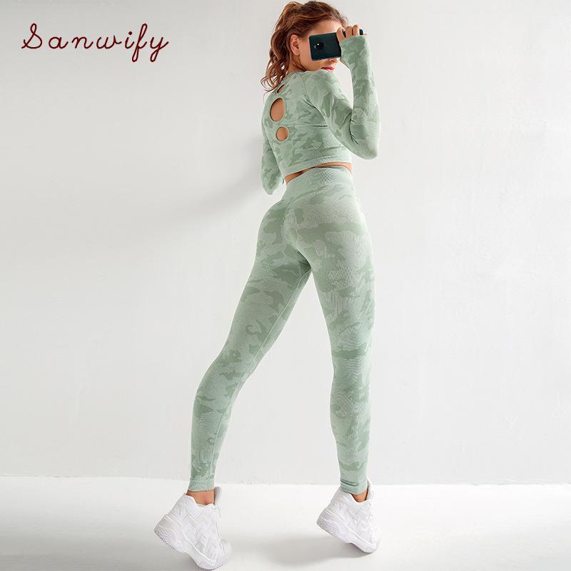 

Seamless Yoga Set Sport Suit 2 Piece Set Women Workout Outfit Gym Clothing Sexy Sport Shirts Push Up Leggings1, Micai set black