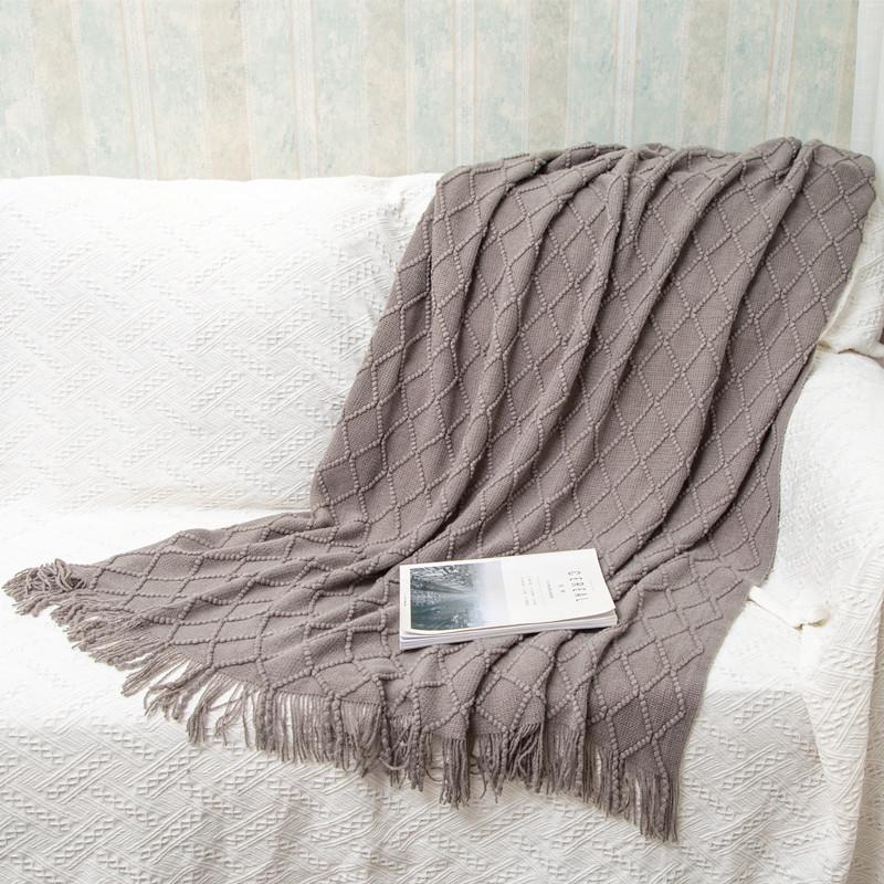 

Knitted Sofa Blanket Cover Blanket Bed Sofa Home Decoration Nordic Office Air Conditioning Napping