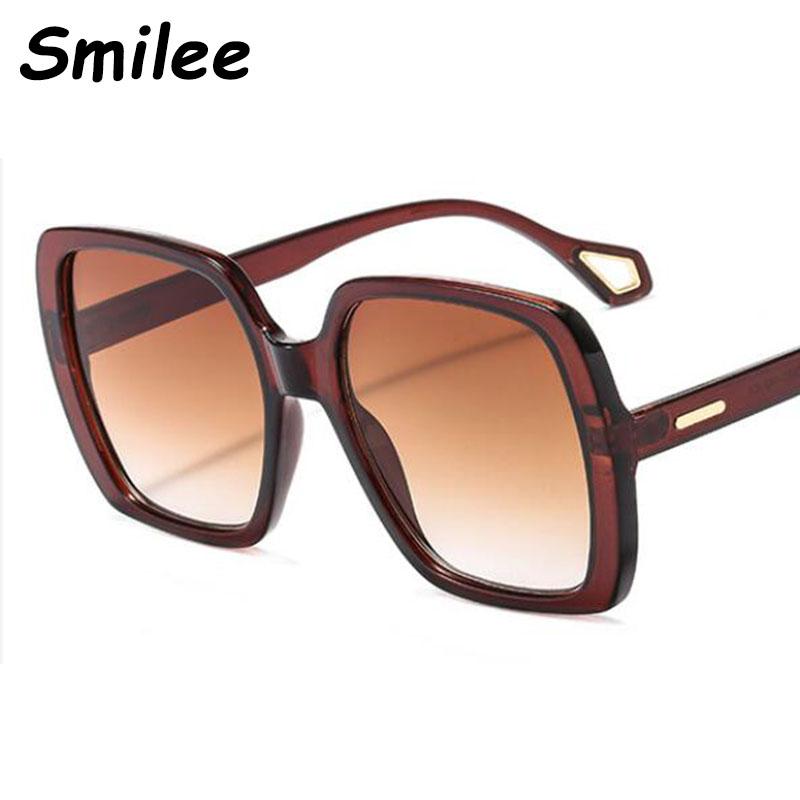 

Vintage Luxury Brown Sunglasses Women Brand Designer Shades Simple Plastic Square Sun Glasses For Men Optical Frame UV400