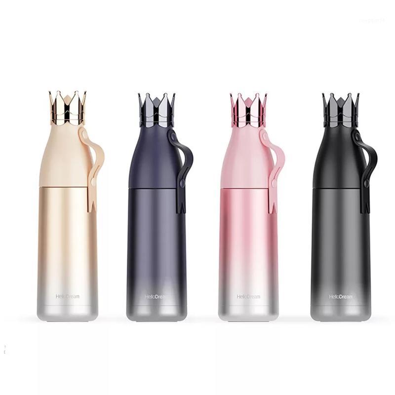 

350ml Stainless Steel Vacuum Cup Crown Water Bottle Outdoor Mug Travel Bottles Flasks Cup Child School Therm Wide mouth1