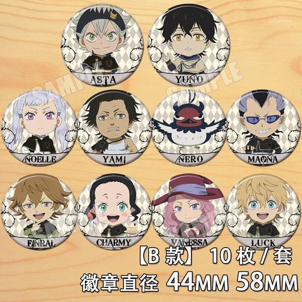 

1pc 58mm Asta Black Clover Anime Badges Super Cool Icons Round Pins Brooch1