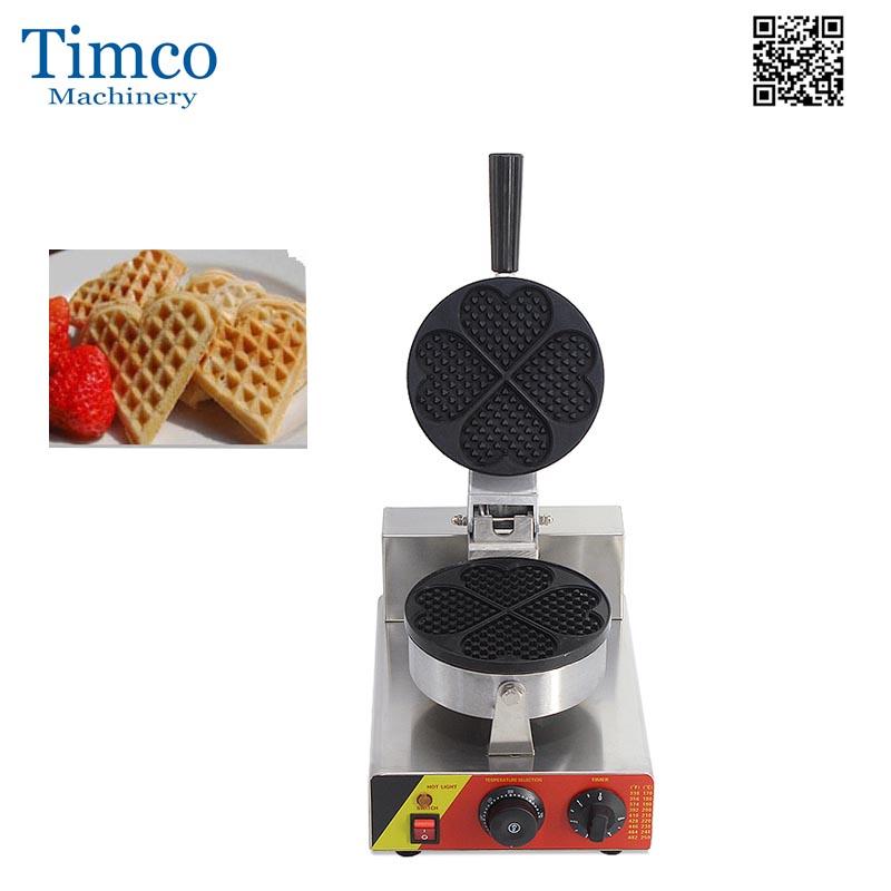 

Waffle Making Machine Heart Shape Freeshipping Electric 4PCS Round Waffle Baker Maker