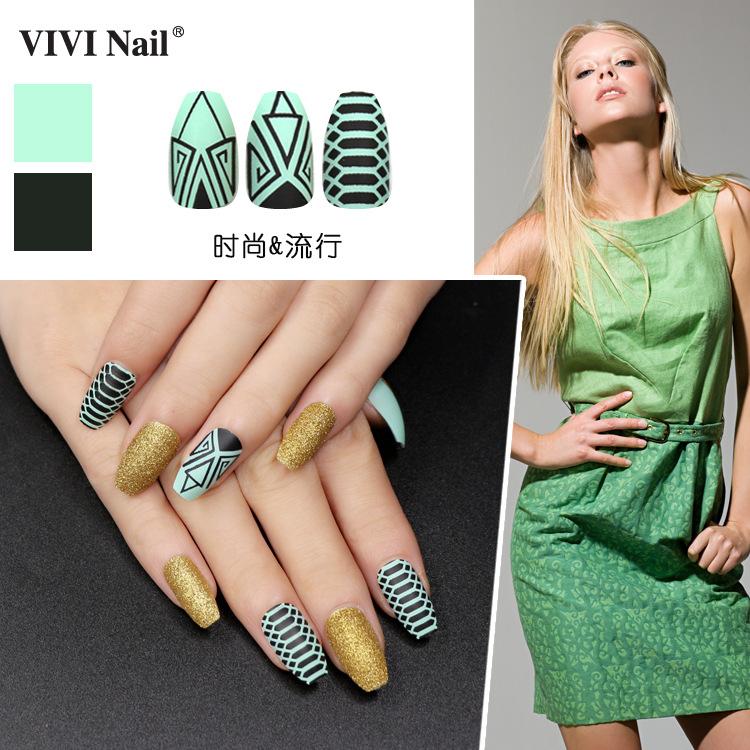 

Frosted Fake Nails Ballet Coffin Nail Finished Nail Art Sheet 24 Pieces Flat Head Fake Patch Craft Set New, 00598