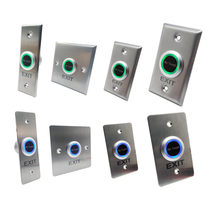 

2020 New Touchless Door Access Control Release Switch IR Contactless No Touch Infrared Exit Button