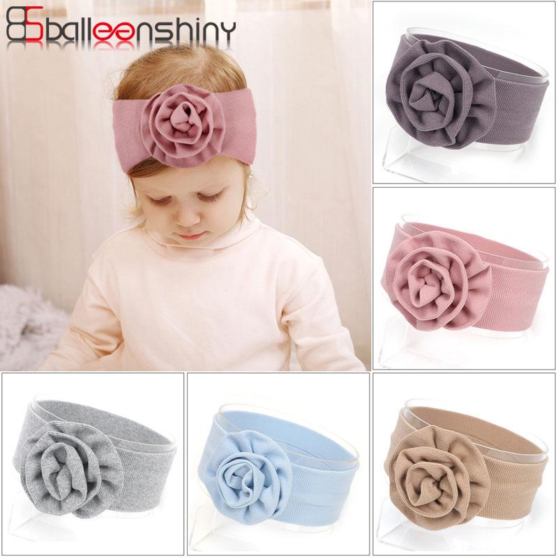 

Balleenshiny Threaded Big Flower Baby Hair Band for Girls Newborn Baby Headband Kids Girls Hair Accessories Infant Hairband, Gray