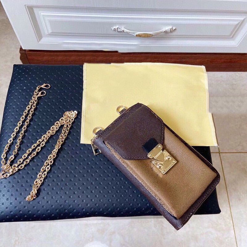 

Crossbody Wallet Luxury Designer Women's Bags Fashion Metal Chain Removable Shoulder Large-capacity Clutch Card Bag Temperament Goddess With Box XB10072, Make up postage no bag