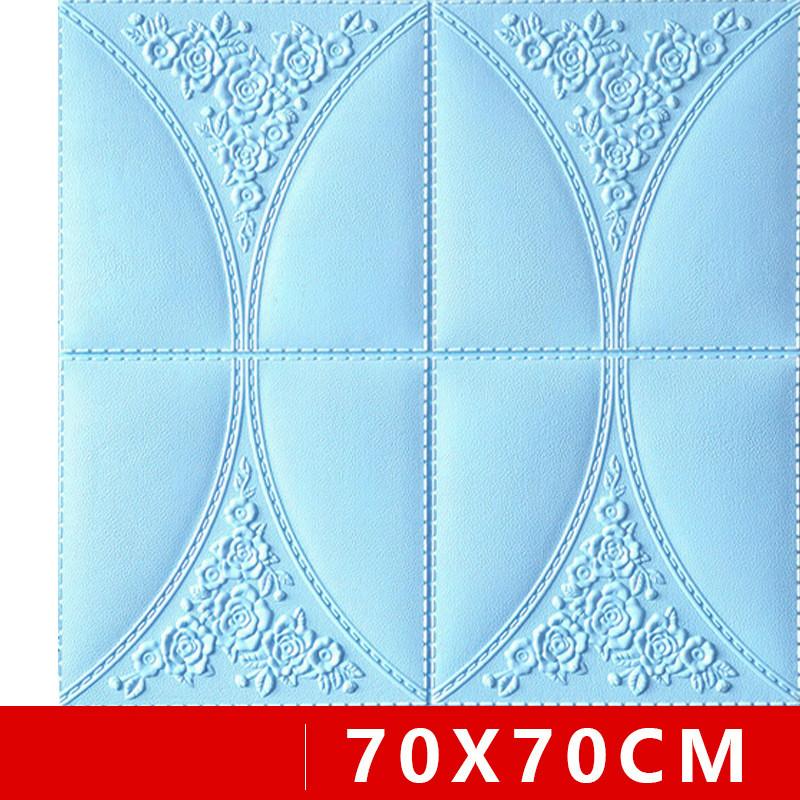 

Hot Sale PE Foam 3D Wallpaper DIY Wall Stickers Wall Decor Embossed Brick Stone Wallpaper Room House 70X70cm Poster