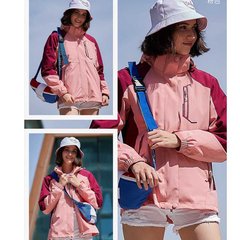 

Men's and women's winter stormsuit outdoor 2-piece suit autumn and winter couple's windbreaker coat mountaineering suit hike, Men 4