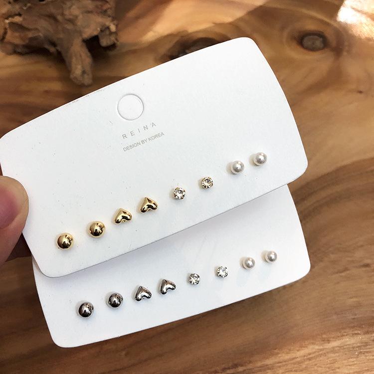 

Fashion 2020 Korean Earrings Simple Cool Stud Earring for Women Classic Temperament Small Earring Set Prevent Allergy Jewelry