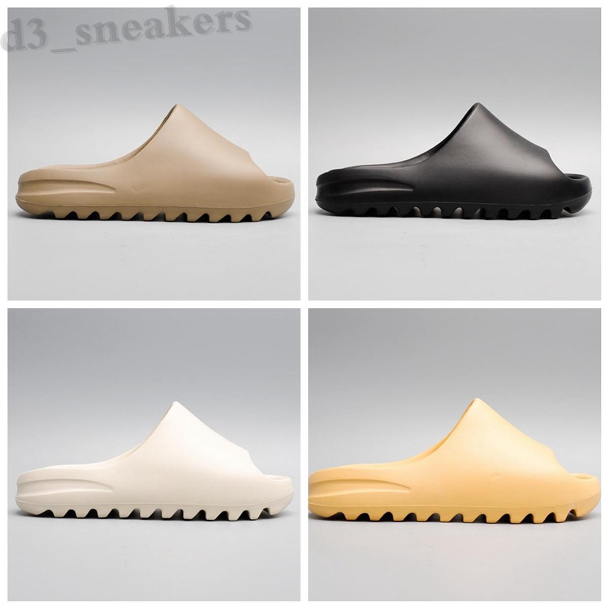 

2021 Designers Slides Flip Flops Slippers shoes Foam Runner Sand Triple Black Bone White Resin Sandal Slide Men Wo ALP YEZZIES YEEZIES BOOST, #1