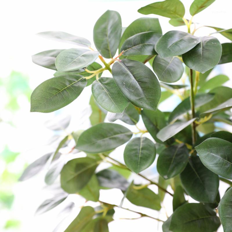 

3D Printing Artificial tree branch with green leaves for home Christmas Garden decoration faux foliage plants1