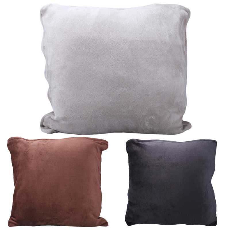 

43x37CM Plush Cushion Solid color Cover Stretch Sofa Pillowcases Cushion Covers Sofa Covers Slipcovers Bedding Set Pillow Case, Silver gray