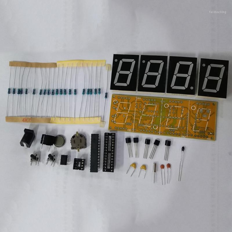 

1Set DIY Electronic Clock Kit LED Microcontroller Digital Clock Time Thermometer New1
