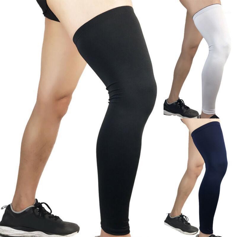 

Solid Sports Knee Pads Calf Leg Support Varicose Veins Infused Compression Sleeve Socks Stocking Sport Protection Safety1, White