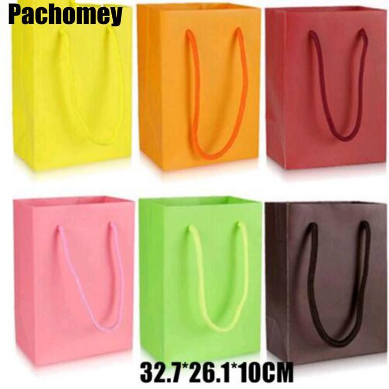 

Rushed Accept Packages Embalagem Paper Bags Printing Paperboard Packing 20set/lot 32.7*26.1*10cm Bag Drawstring Package