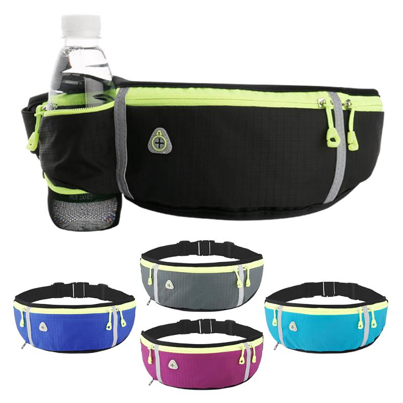 

Waterproof Running Waist Bag Gym Sports Jogging Portable Outdoor Phone Holder Belt Bag Women Men Fitness Cycling Accessories, Blue