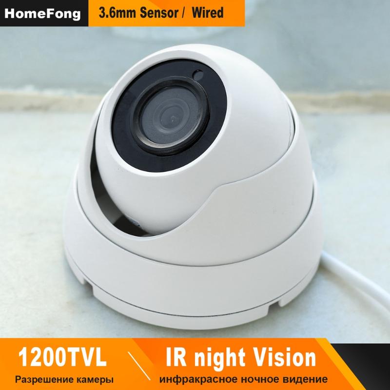 

HomeFong Dome Analog Camera for Video Intercom Wired 1200TVL 360 Degree Rotatory Infrared Night Vision Waterproof Outdoor Camera