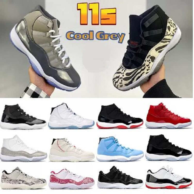 

2022 Cool Grey 11 11s men Basketball Shoes Animal Instinct 25th Anniversary low Concord Bred Citrus legend blue Cap and Gown women Sneakers, # 37