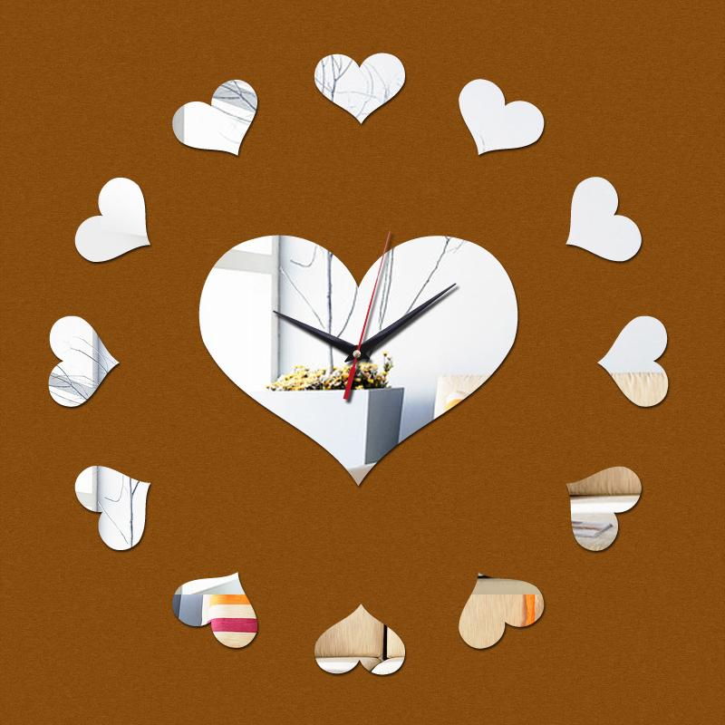 

real new limited time-limited fashion diy Acrylic wall clock modern luxury mirror clocks 3d crystal watches