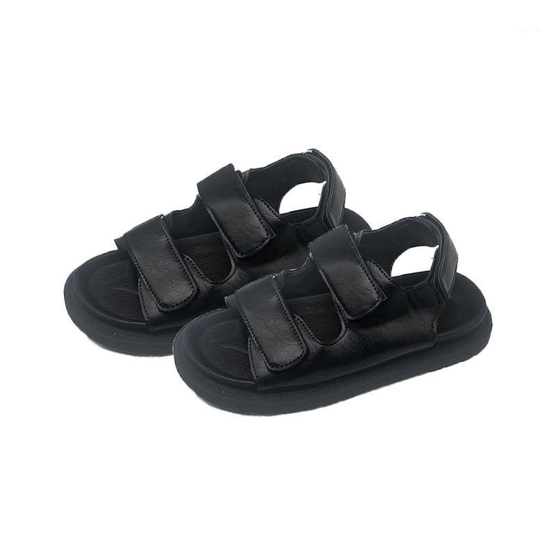 

1 Pair Women's New Ins Fashion Trend Thick Bottom Flat With Hong Kong Style Sandals Wild For Female Casual Sandals 2020 Hot Sale1, 01