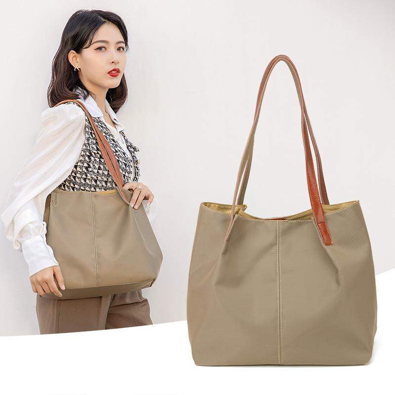 

Women Handbag Large Capacity Oxford Waterproof Lightweight Designer Tote Purse Ladies Shopping Shoulder Bags office working, As photo