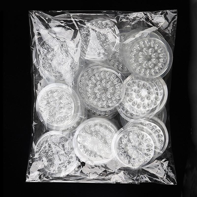 

100Pcs Glue Gasket Pad Transparent Glue Holder Eyelashes Adhesive Plastic Eyelash Extension Pallet Paste Makeup Tools