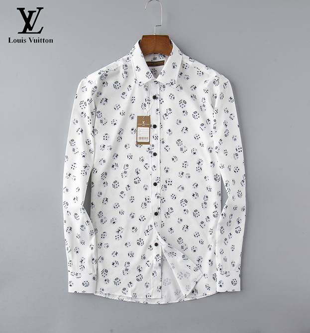 

2020 Men Floral Print Colour Mixture Luxury Casual Harajuku Shirts Long sleeves Men's long sleeve Shirts tiger Print shirt for men printed, White;black