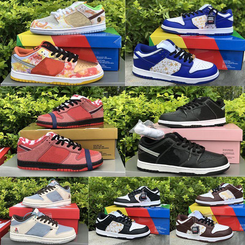 2020 New Arrival Top Quality SB Low Dunks Mens Womens Running Shoes CNY Black Stars Red Lobster Brand FashionTrainers shoes