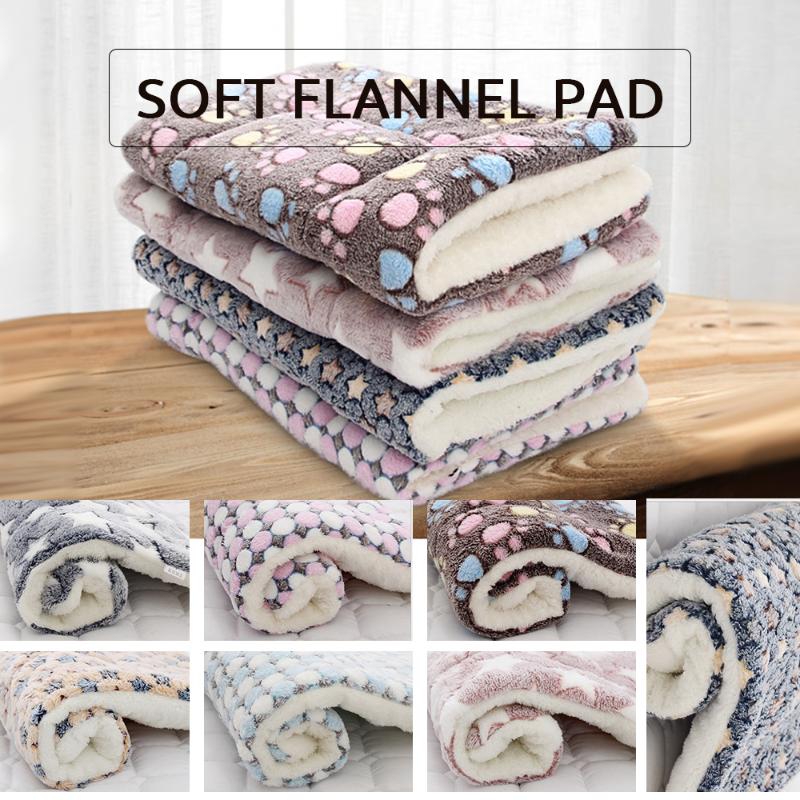 

Thickened Pet Soft Fleece Pad Blanket Bed Mat For Puppy Cat Sofa Cushion Home Washable Rug Keep Warm S/M/L/XL/XXL/XXXL
