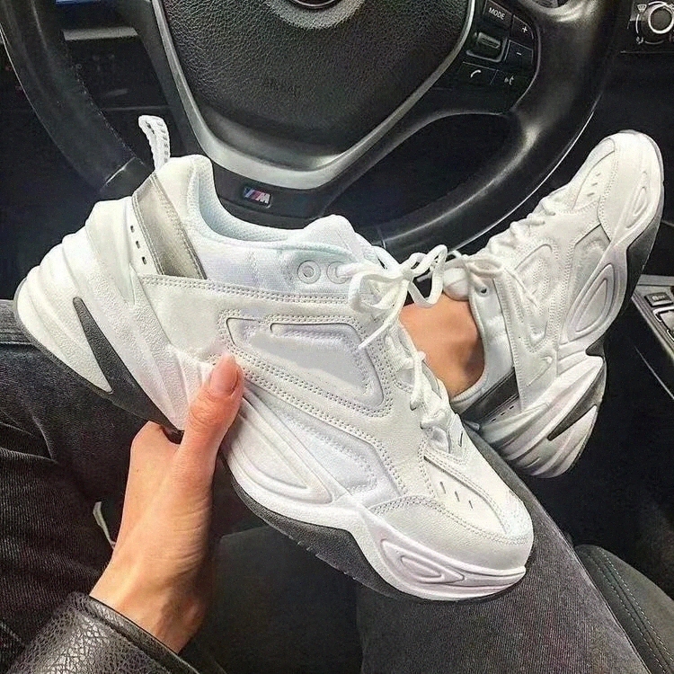 

Women's Lace-Up Sneakers Black Chunky Platform White Casual Leather Breathable Plush All-match Winter Ladies Sports Sneakers #r99L