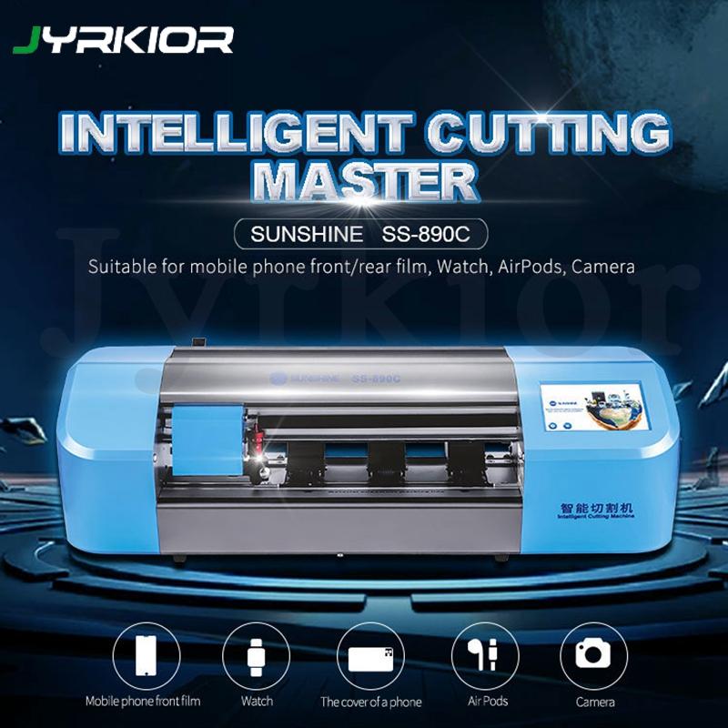 

Sunshine SS-890C Intelligent Auto Film Cutting Machine Mobile Phone Front Glass Back Cover Protect Film Protective Tape Cut Tool