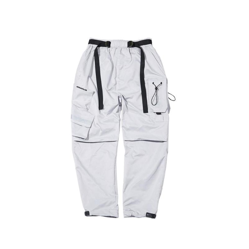 

WSNHLAB Functional Cargo pants with wide side pockets techwear ninjawear streetwear, Black