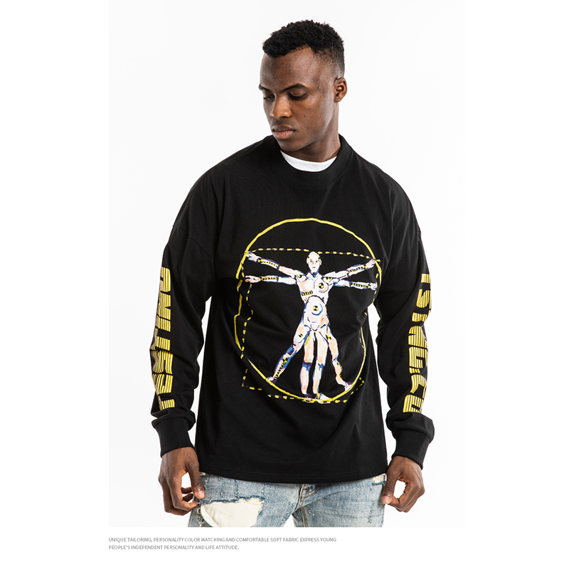 

2021 New Design of Men's Hoodie Sweater, Hoodies Hip Hoodies, Fleeing Cotton Printing. SJS7, Black