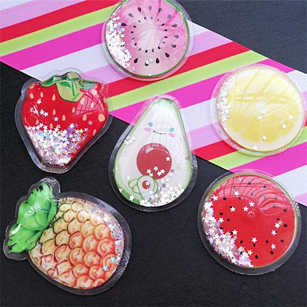 

Cartoon fruit 1pcs cute quicksand water shaker for bow making 7#