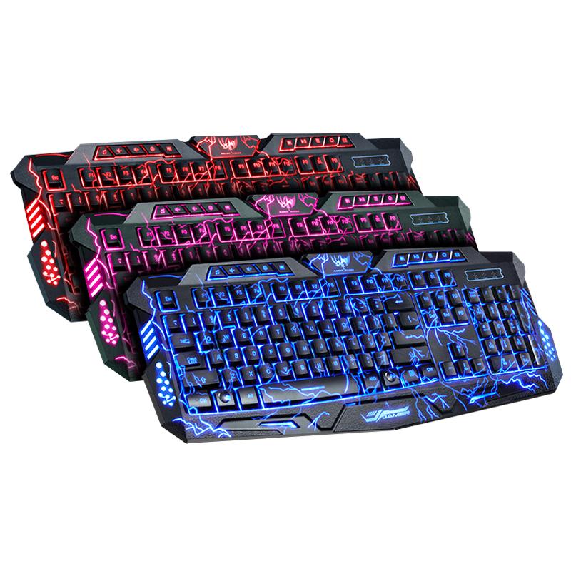 

114 keys mechanical keyboard gaming keyboard RGB Backlight Red Blue switch wired Waterproof Magic LED Backlit