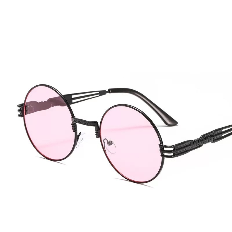 

2021 New Round Metal Sunglasses Men Steampunk Luxury Women Shades Retro Fashion Sun Glasses Fill Prescription Eyewear 2519ot Se5g