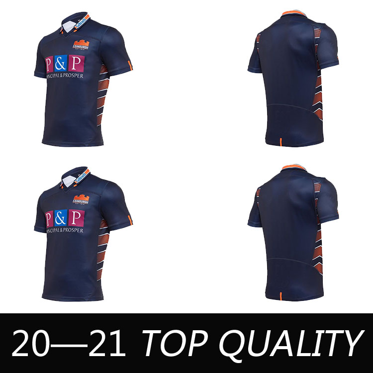 

Edinburgh 2020 2021 International League jersey EDINBURGH Home High-quality Rugby Jerseys national team big size 5xl, Black