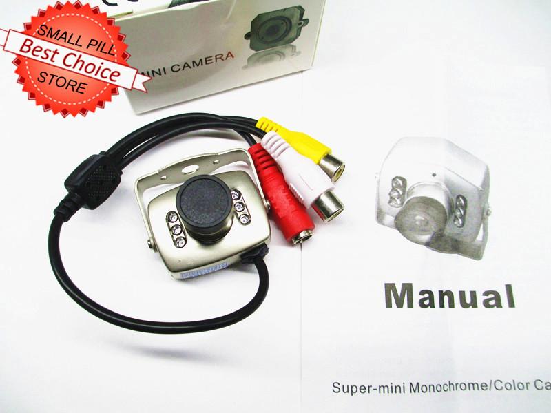 

Newest Mini Security CCTV Camera CMOS 380TVL Audio Video A/V IR Day Night PAL NTSC