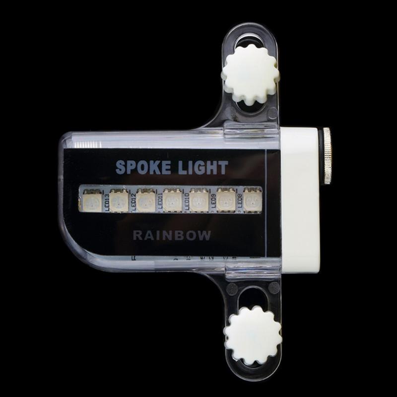 

Battery Operated Universal Durable Colorized 14 LED Waterproof Tire Decoration Plastic Warning Easy Install Bicycle Spoke Light