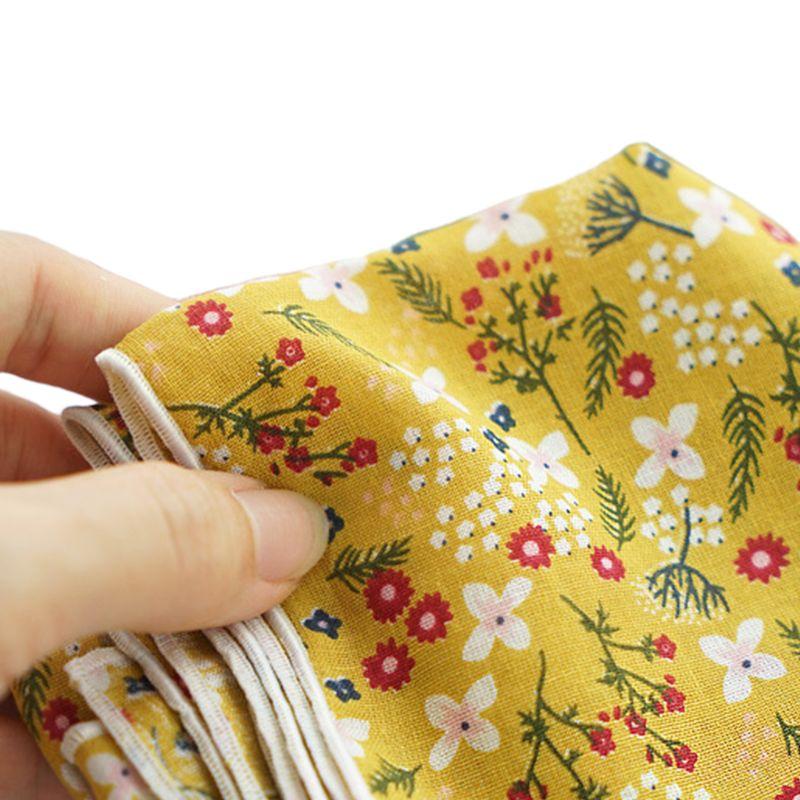 

Pastoral Women Square Neck Scarf Colorful Floral Decorative Neckerchief Bandana X7XC