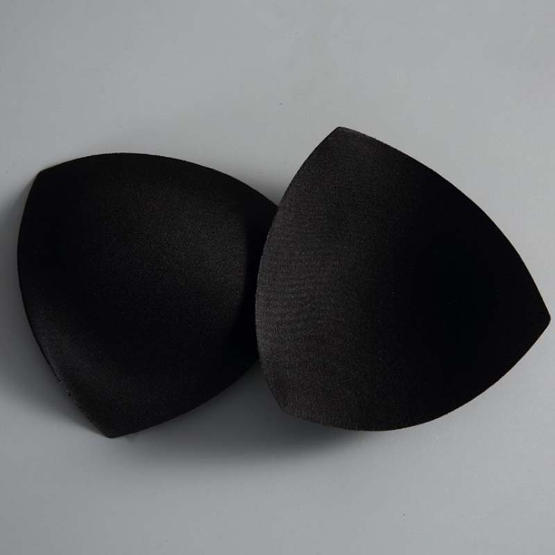

S-6XL Triangle Thick Sponge Bra Pads Push Up Breast Enhancer Removeable Padding Inserts Cups for Swimsuit Bikini Intimates Accessories