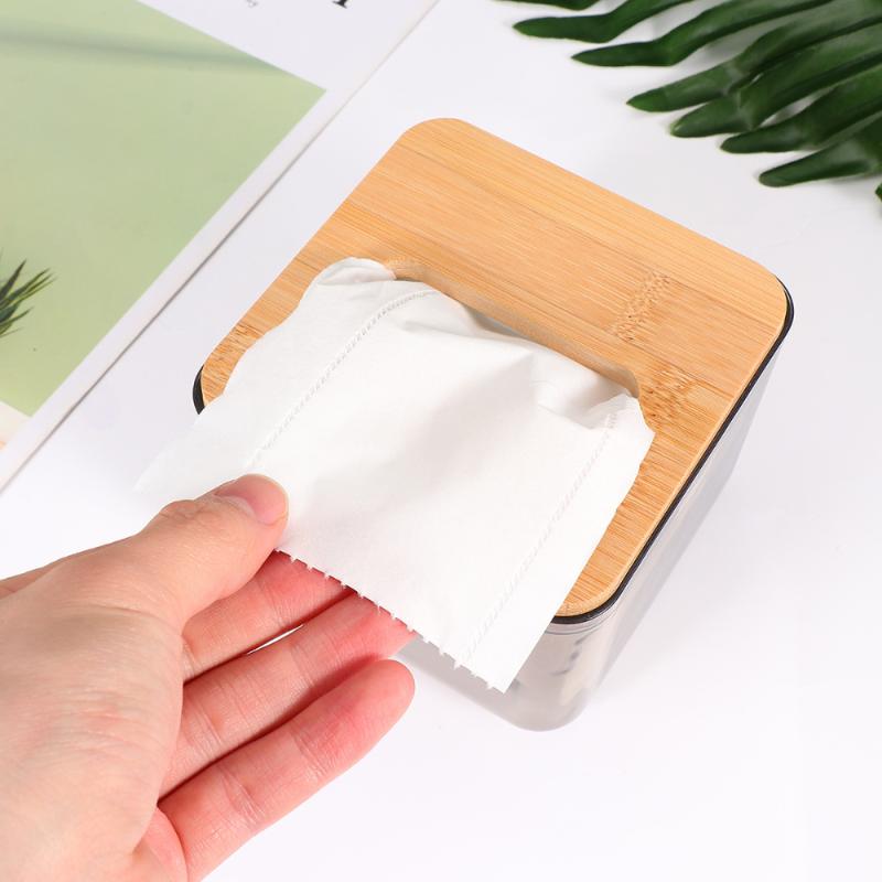 

1Pc Tissue Box Facial Tissue Paper Napkin Paper Handkerchief Storage Box for Hotel