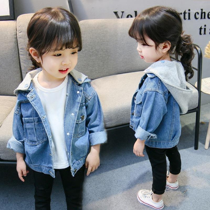 

Baby Girls Jean Jackets Hooded Kids Coats Long Sleeve Infantil Outfits Denim Jackets for Girls Costume 2-13Y Clothes Clothing1, Blue